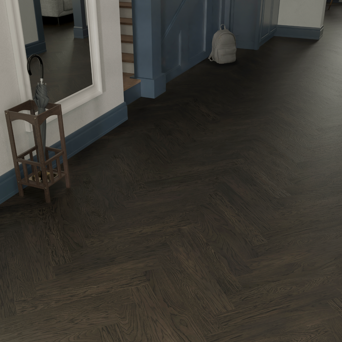 Lava Grey Nova Fiskebeinparkett i Eik - Image 3