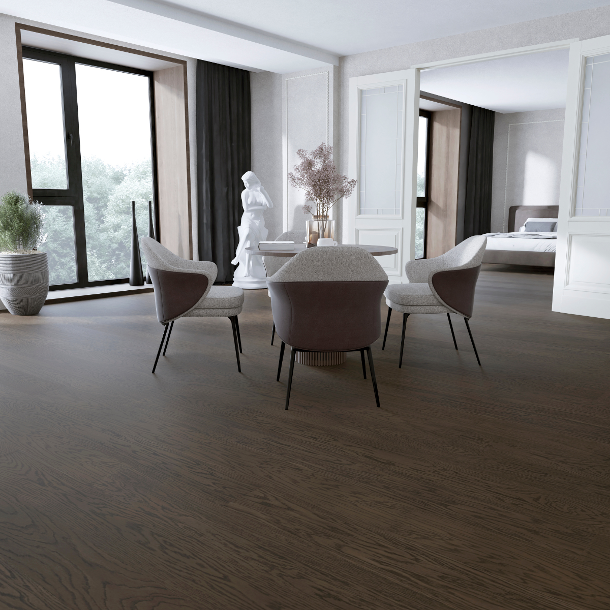 Lava Grey Nova Enstavs Parkett i Eik - Image 3