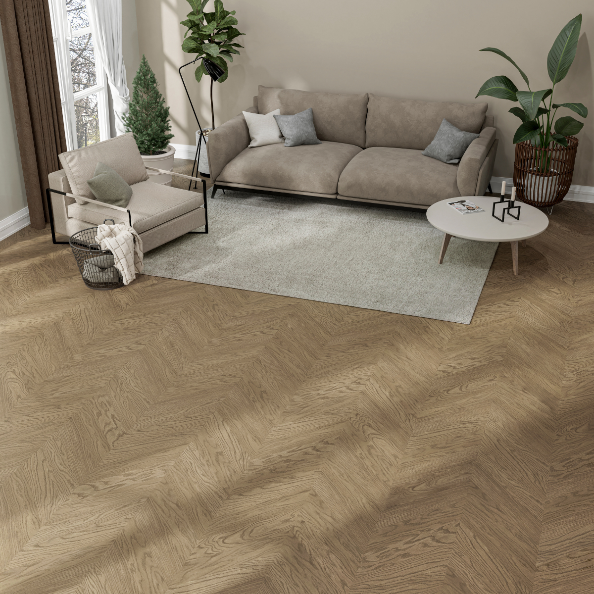 Havana Nova Chevron Parkett i Eik - Image 3